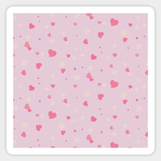 Little Hearts and Stars Sticker